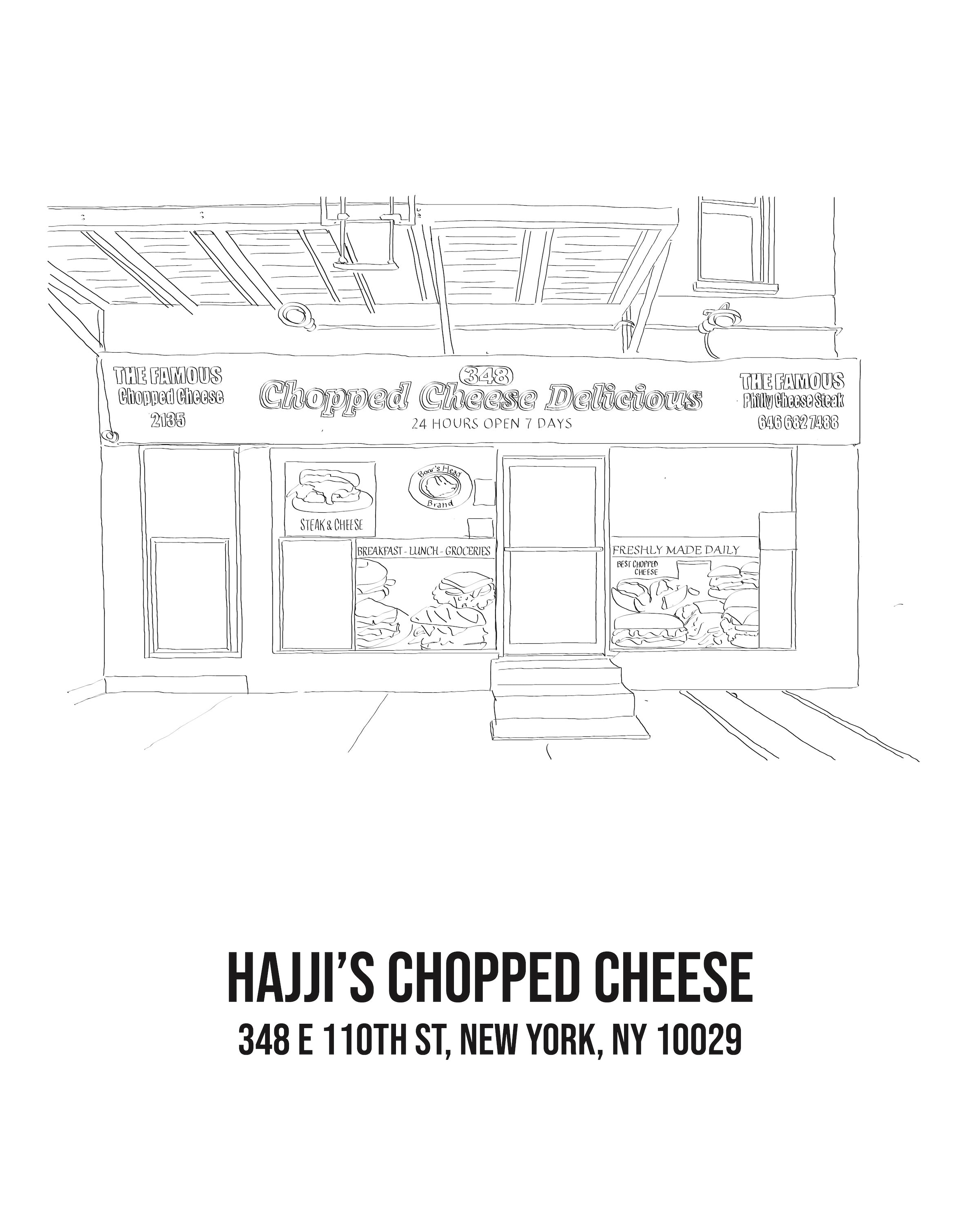 Chopped Cheese Classic Bodega Illustrations