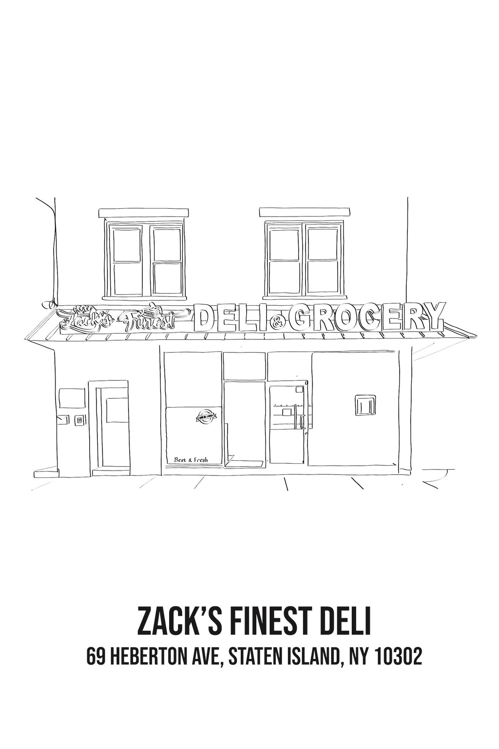 Chopped Cheese Classic Bodega Illustrations